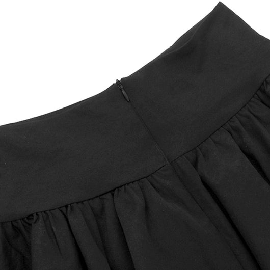 Vestido Línea A con Cintura Alta y Encaje Cruzado - Image 10