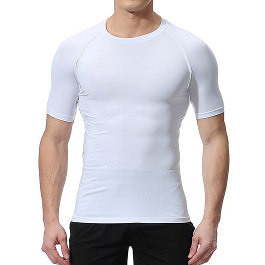 Playera de Compresión Estampado Espada Manga Corta Verano Hombre - Image 29