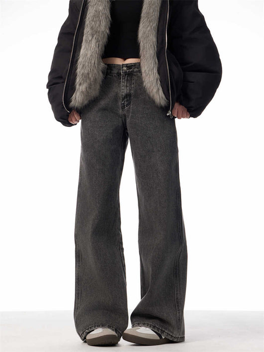 Jeans Vintage Gris Carbón Desgastado - Estilo Primavera - Image 10