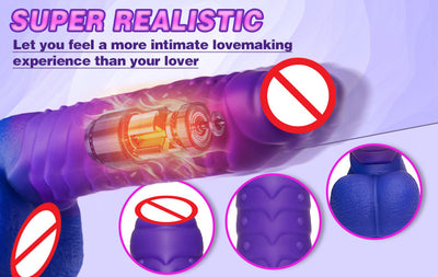 Vibrador Telescópico con Calor y Función Swing para Placer Intenso - Image 7