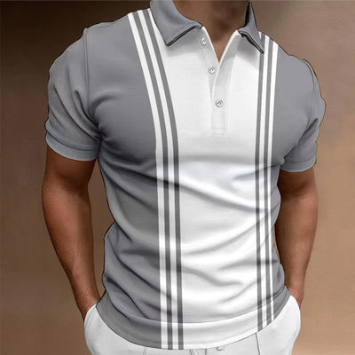Playera Casual para Hombre con Cuello Solapa y Botones - Image 7