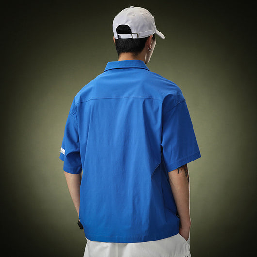 Camisa Beisbolera Suelta Retro para Hombre - Image 5
