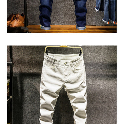 Jeans Slim Fit Elásticos de Corte Recto para Hombre - Image 13