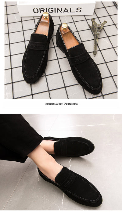 Zapatos Casuales de Ante para Hombre - Slip-on Cómodos de Cuero - Image 16