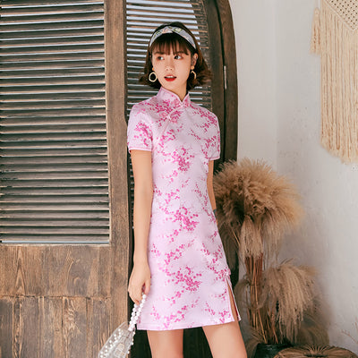 Vestido Cheongsam Tang Moderno para Verano - Image 10