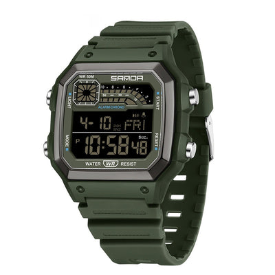 Reloj Deportivo Cuadrado Delgado con Luz Nocturna y Resistencia al Agua - Image 7