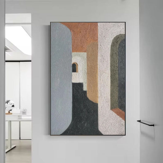 Cuadro Abstracto Moderno en Óleo - Arte Textural para Sala de Estar - Image 6