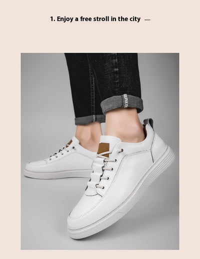 Zapatos Skateboard Cuero Talla Grande Estilo Retro Punching Confort Suave - Image 25