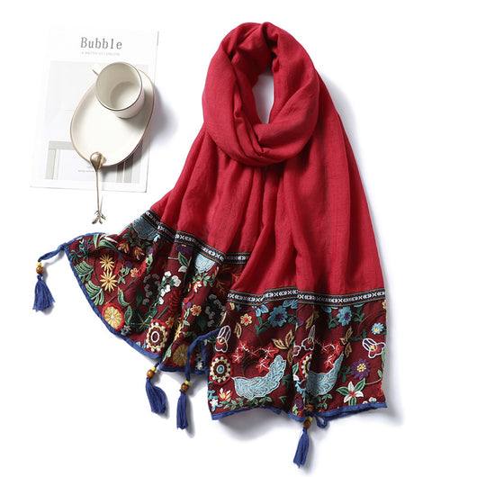 Foulard Vintage de Algodón Puro