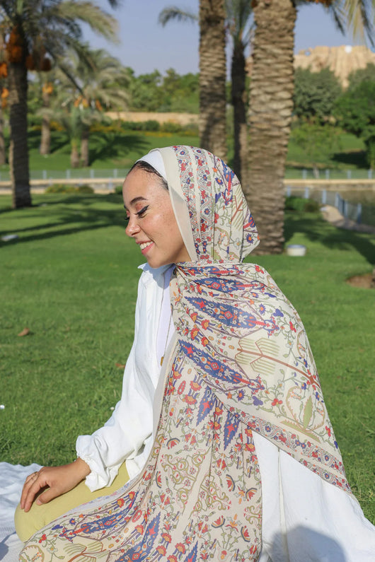 Pañuelo Hijab de Satén Estampado - Image 22