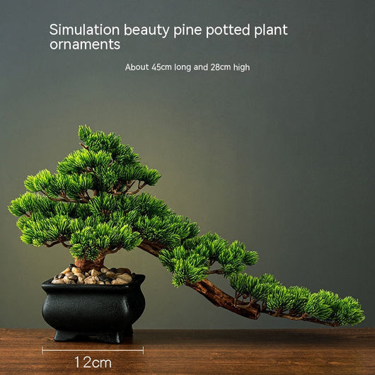 Bonsái Artificial de Pino Verde con Fuente - Decoración Feng Shui para Hogar y Oficina - Image 11