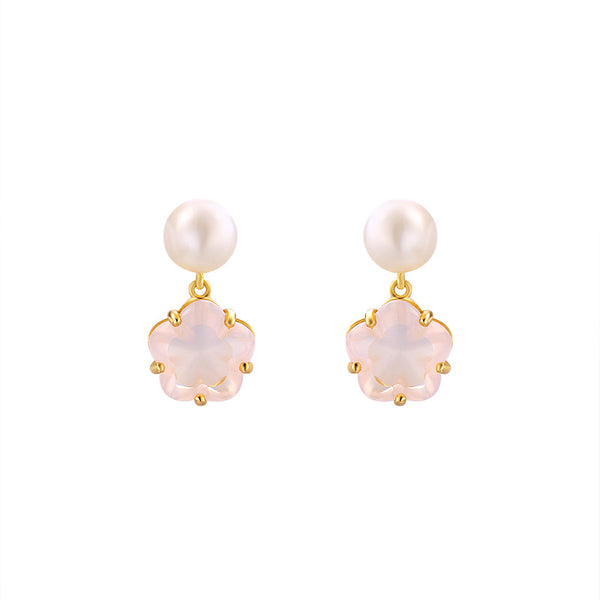 Aretes de Cristal Natural Hipoalergénicos - Image 4