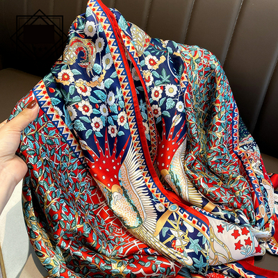 Foulard Ligero de Seda para Mujer - Bufanda Larga Elegante de Verano - Image 47