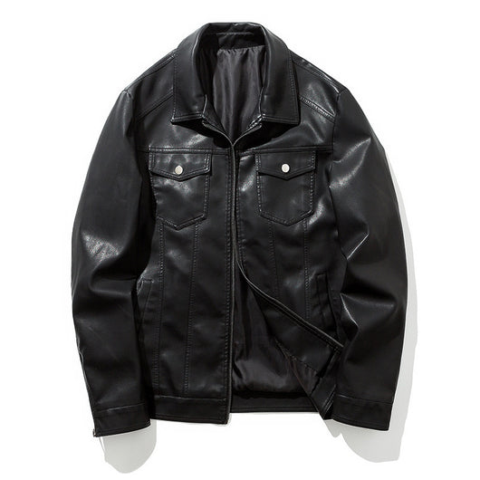 Chaqueta de Cuero para Motocicleta Ouma - Estilo Casual Juvenil - Image 12