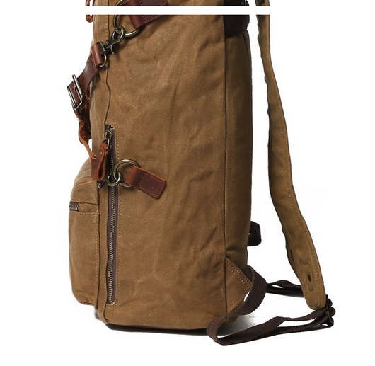 Bolsa Vintage para Laptop en Cuero y Lona - Estilo Profesional - Image 6