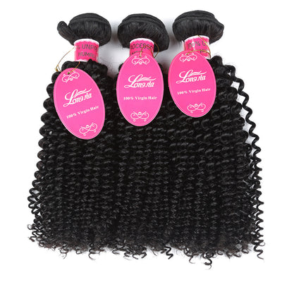 Extensiones de Cabello Humano Brasileño Rizado 10A - Paquetes de Tejido - Image 4