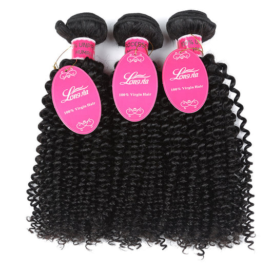 Extensiones de Cabello Humano Brasileño Rizado 10A - Paquetes de Tejido - Image 4