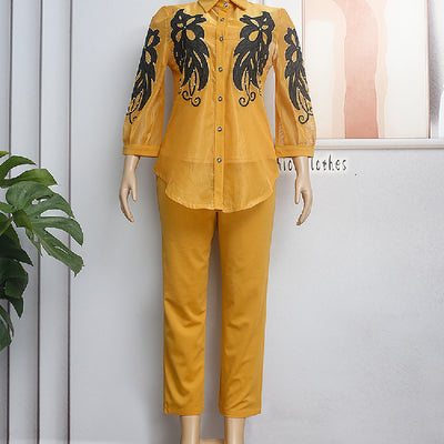 Conjunto de 3 Piezas: Camisa, Tirantes y Pantalón Lápiz - Image 19