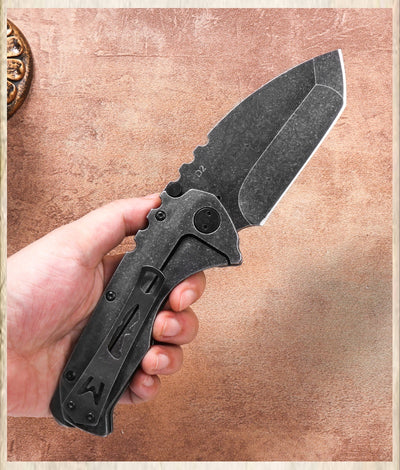 Cuchillo Táctico Plegable de Acero Reforzado para Aventuras al Aire Libre - Image 15
