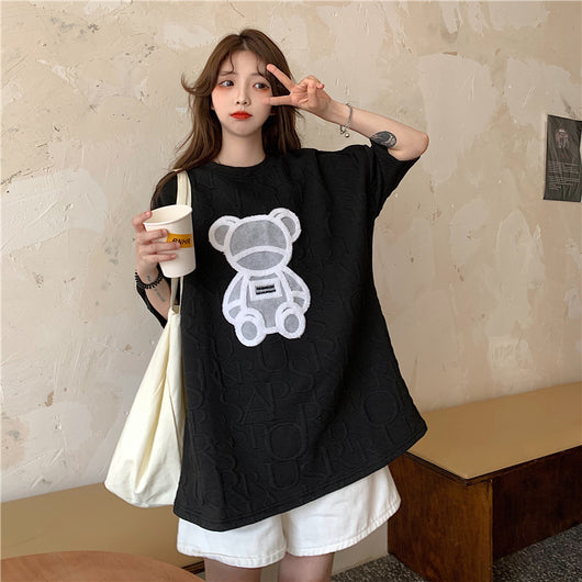 Camiseta Holgada de Manga Corta para Mujer - Image 19