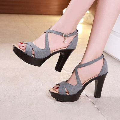 Zapatos Elegantes con Punta Abierta - Modelo Pasarela - Image 14