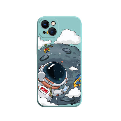 Funda TPU Cubo Rubik con Astronauta Lateral - Image 4