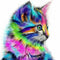Pintura Digital al Óleo 4050FB sin Marco - Gato