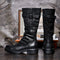 Botas Biker Altas de Plataforma con Cierre Lateral para Hombre