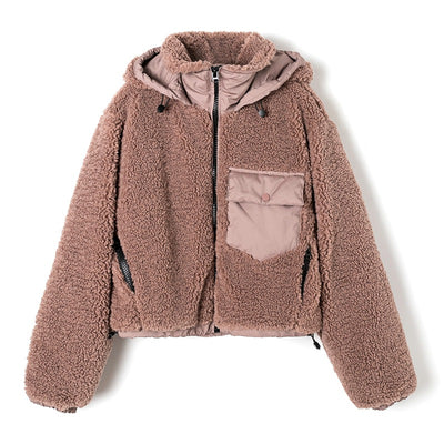 Chaqueta Polar Panelada con Capucha - Abrigo Casual y Cálido - Image 3