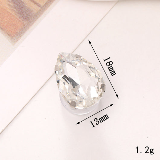 Adornos de Cristal Brillante para Zapatos - Accesorios DIY Estilo Clásico con Flor de Perla - Image 43