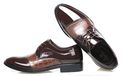 Zapatos de Vestir Puntiagudos para Hombre - Cuero Genuino Patrón Otoño - Image 8