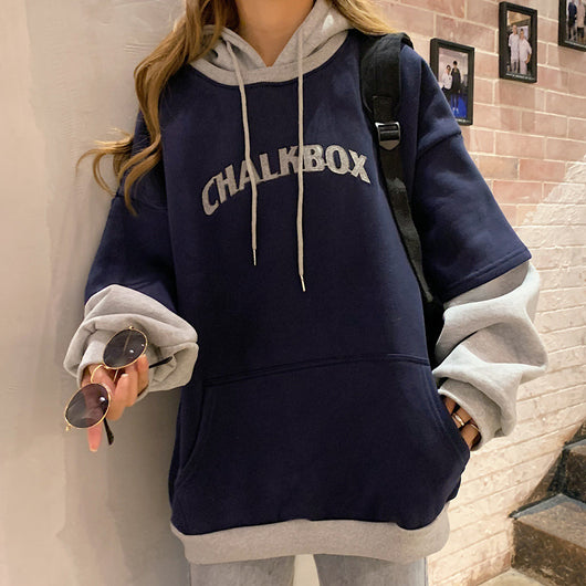 Suéter Deportivo Dos Texturas con Capucha para Mujer - Image 15