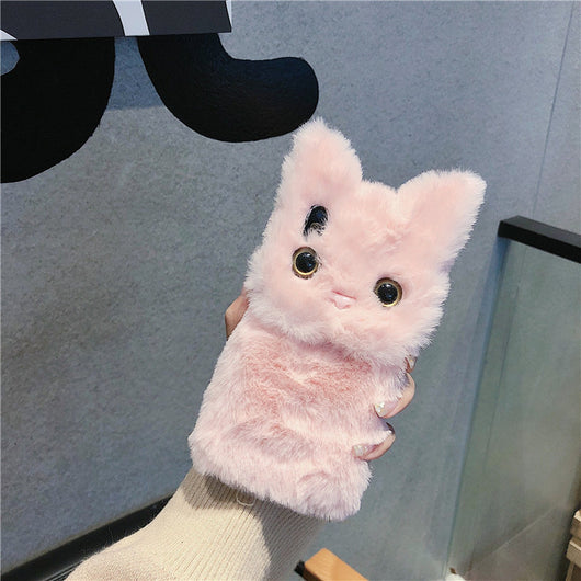 Funda para teléfono gato de peluche - Image 4
