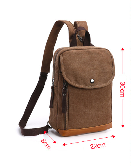 Bolsa Mensajera de Lona para Hombre - Diseño Moderno de Un Hombro - Image 8