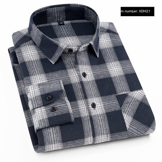 Camisa Flanela Casual de Manga Larga para Hombre - Image 12