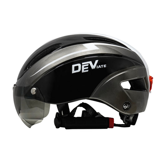Casco de Ciclismo con Gafas Integradas y Luz Trasera - Image 9