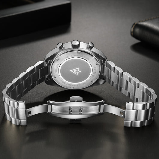 Reloj de Cuarzo Multifunción Tres Esferas Resistente al Agua para Hombre - Image 2