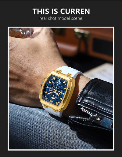 Reloj de Pulsera Hombre Impermeable con Calendario y Seis Agujas - Image 13