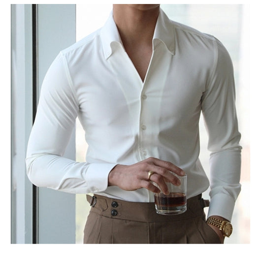 Camisa Italiana de Cuello Clásico para Hombre - Colección Otoño - Image 7