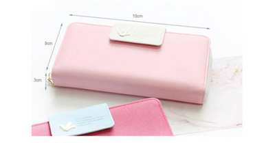 Billetera Retro con Cierre Largo para Mujer - Monedero Clutch con Clip para Billetes - Image 7