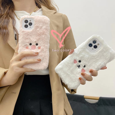 Funda para Celular Osito Cerdo Silicona Suave - Image 2