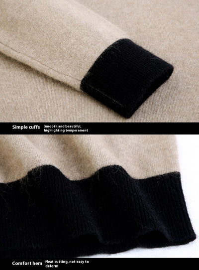 Suéter Cuello Alto Reversible de Terciopelo Manga Larga para Hombre - Image 33