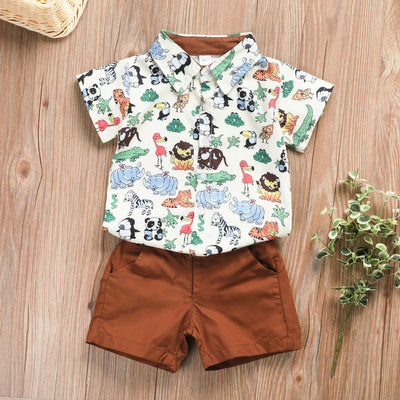 Conjunto Estampado Animal con Short Liso - Image 12