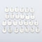 26 English letters clavicle chain Plateado A