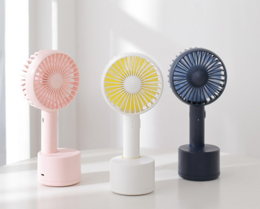 Ventilador Portátil Mini USB con Cabezal Giratorio y Carga Recargable