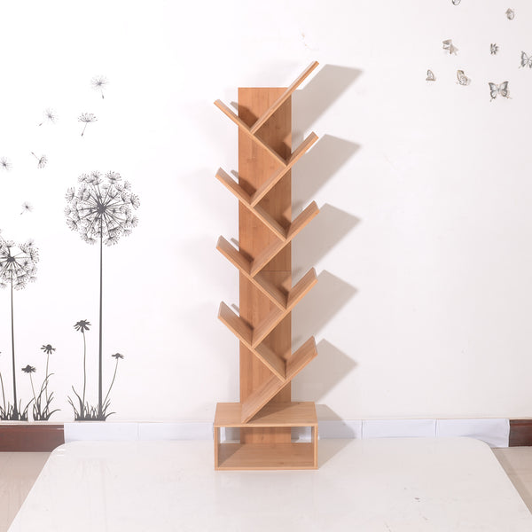 Estantería de Bambú Natural de 5 Niveles - Organizador de Libros Moderno