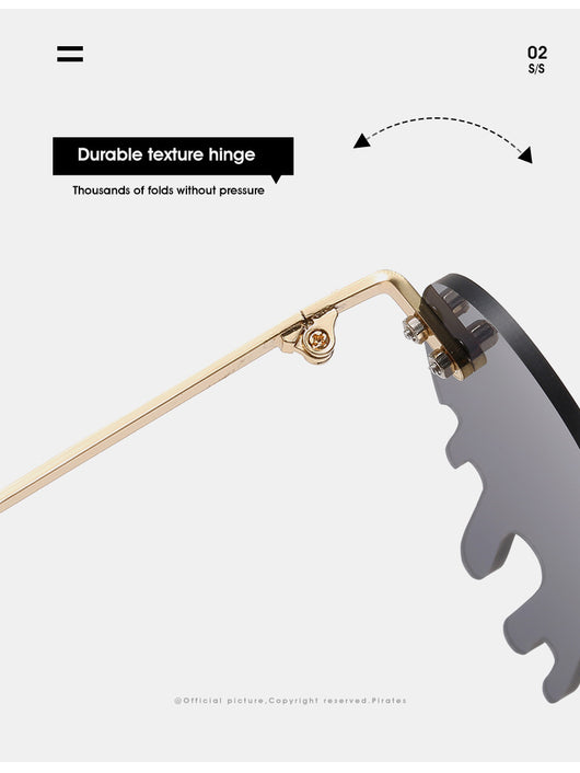Gafas de Sol Rimless Lágrimas de Amor - Estilo Personalidad Mujer - Image 25