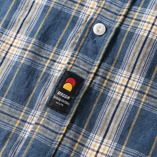 Camisa Retro Japonesa a Cuadros Lavada - Manga Corta Verano - Image 29