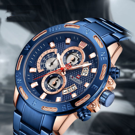 Reloj de Cuarzo Impermeable con Esfera Grande y Luz Nocturna - Image 2