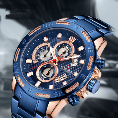 Reloj de Cuarzo Impermeable con Esfera Grande y Luz Nocturna - Image 2